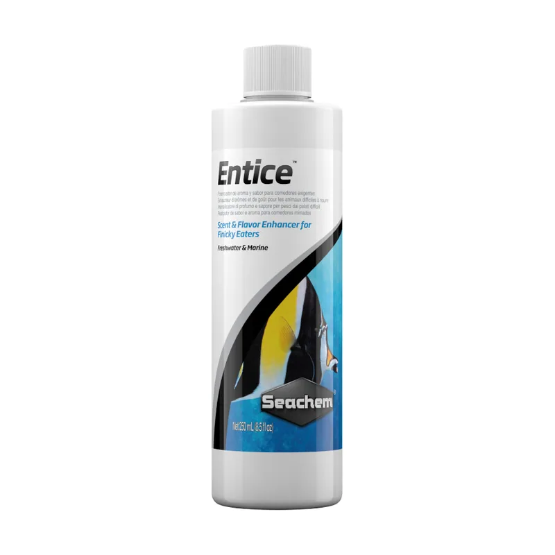 Seachem 0.25 L Entice Potenciador de Sabor y Aroma de alimento para peces