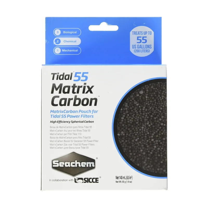 Seachem Matrix Tidal Carbón Activo para filtro de acuarios