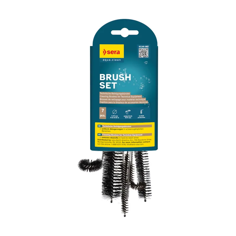 Sera Brush Set Cepillos de Limpieza para Accesorios de acuarios