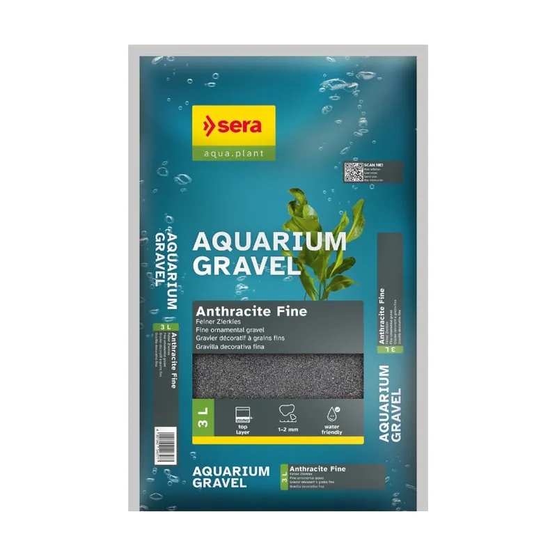 Sera Anthracite Grava Negra para acuarios