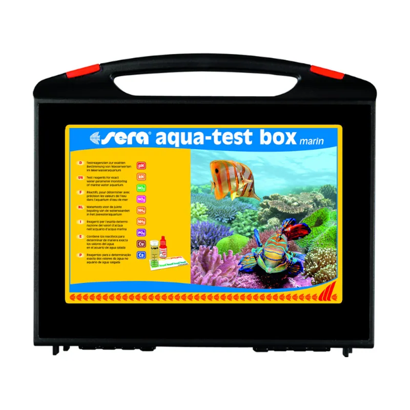 Sera AquaTest Box Kit de Test de Agua para acuarios de agua salada