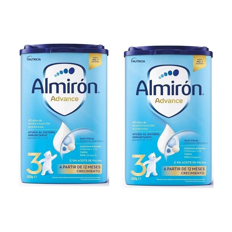 Almirón Advance 3 DUPLO con Pronutra Leche de Crecimiento 2x800gr FÓRMULA