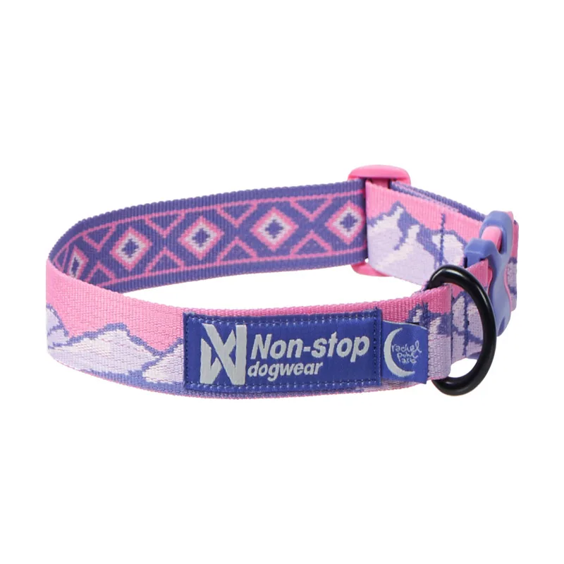 Non-stop Dogwear Collar Morado y Rosa para perros