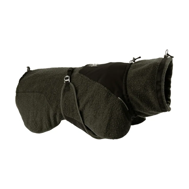 Non-stop Dogwear Abrigo de Lana Azul y Verde Oscuro para perros