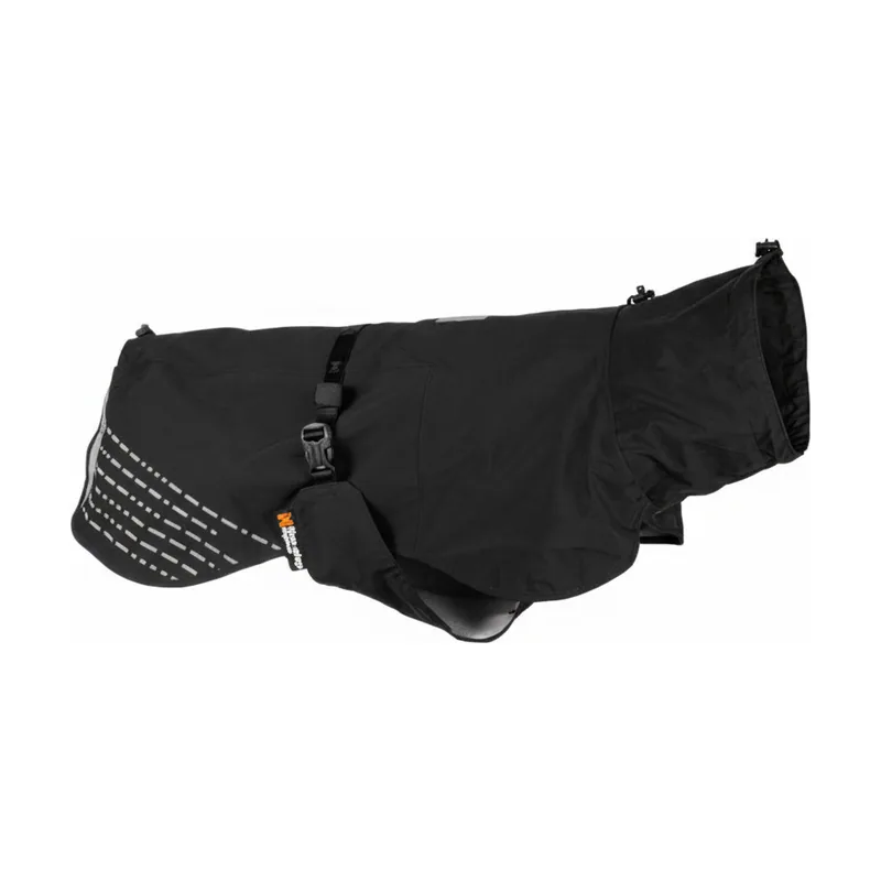 Non-stop Dogwear Fjord Chubasquero Impermeable Negro para perros