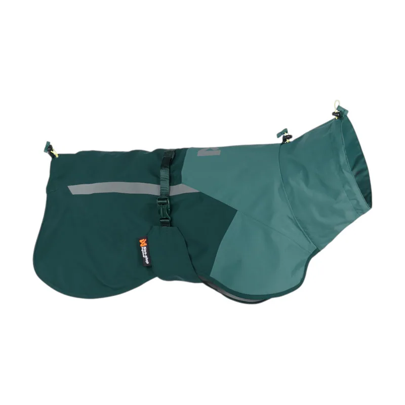 Non-stop Dogwear Chubasquero Impermeable Azul y Verde para perros