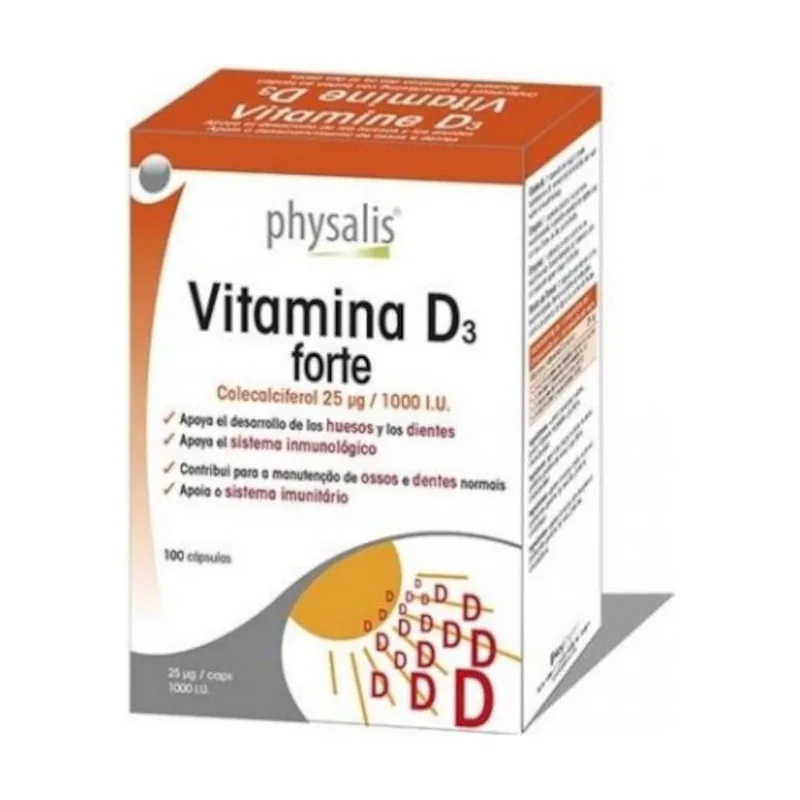 Physalis Vitamina D3 Forte 100 Cápsulas