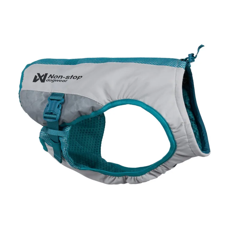 Non-stop Dogwear Chaleco Refrescante Gris y Turquesa para perros