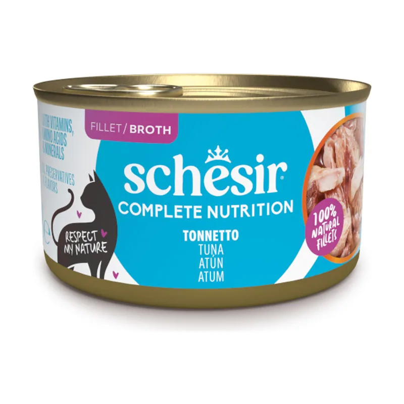 Schesir 12 latas x 85 g Adult Atún lata