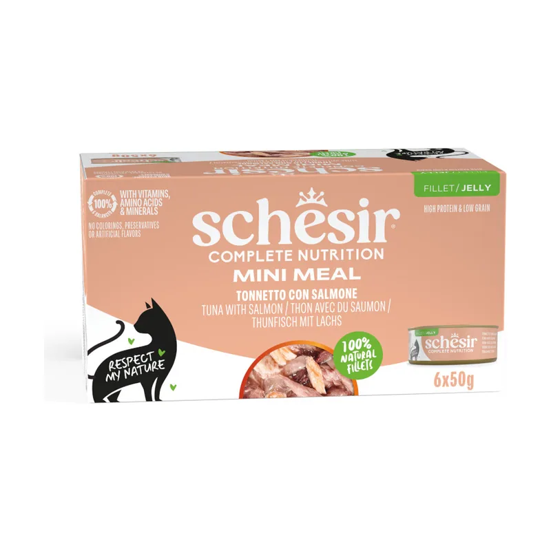 Schesir 6 x 50 g Mini Meal Atún con Salmón