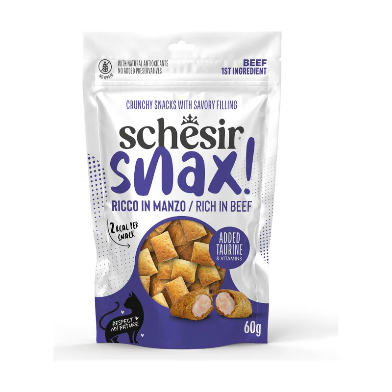 Schesir 60 g Snax! Ternera Snacks para gato