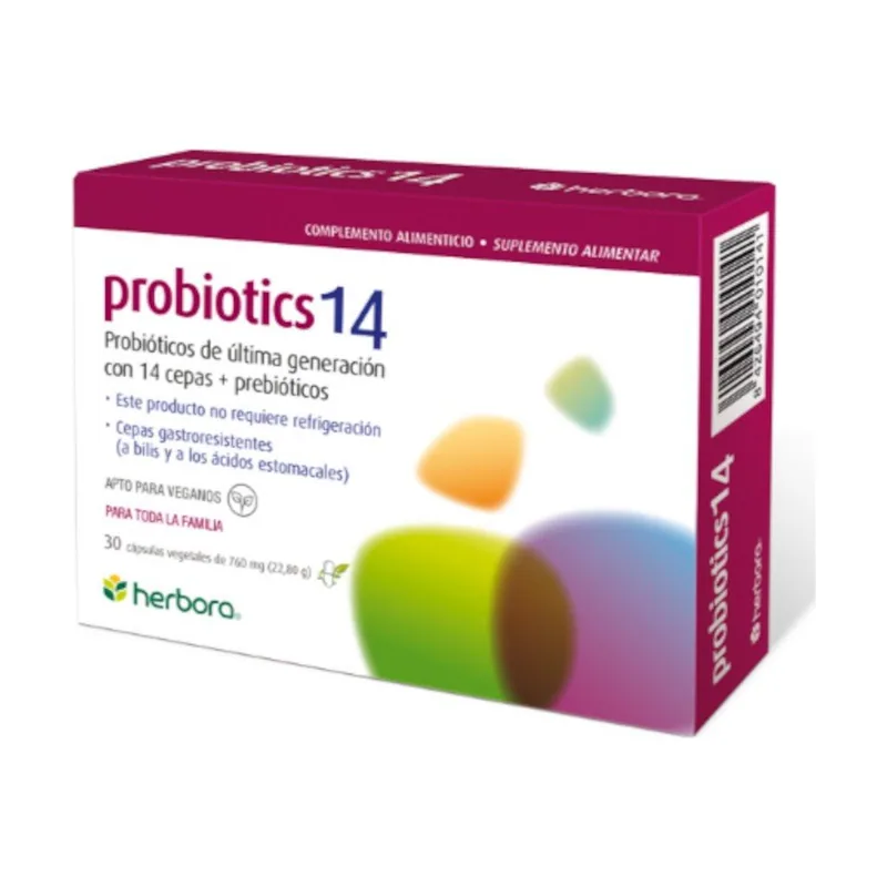 Herbora Probiotics 14 30 Cápsulas