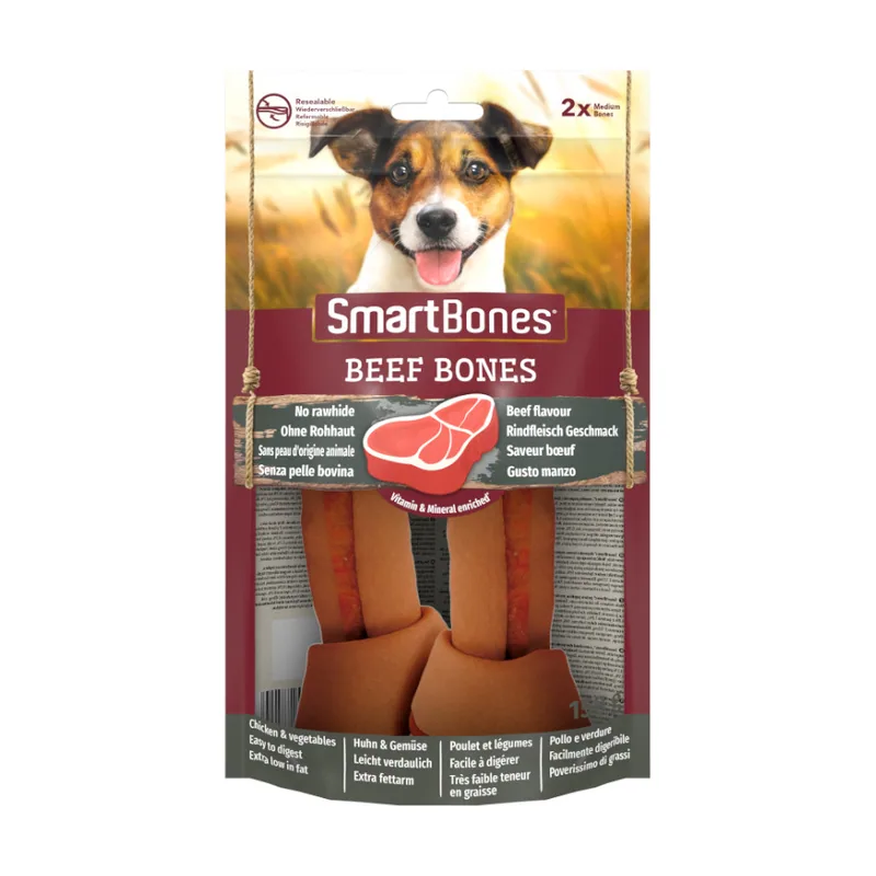SmartBones 2 huesos de Carne Medianos