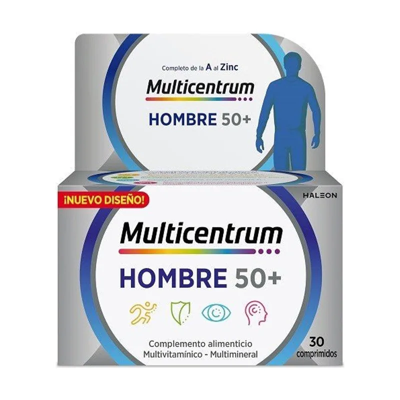 Multicentrum Hombre 50+ 30 Comprimidos