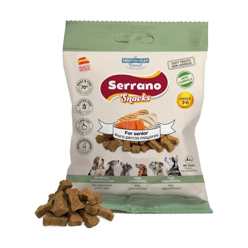 Mediterranean Natural 85 g Serrano Bocaditos Senior