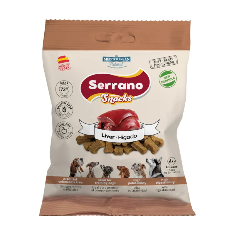 Mediterranean Natural 85 g Serrano Galletas Hígado