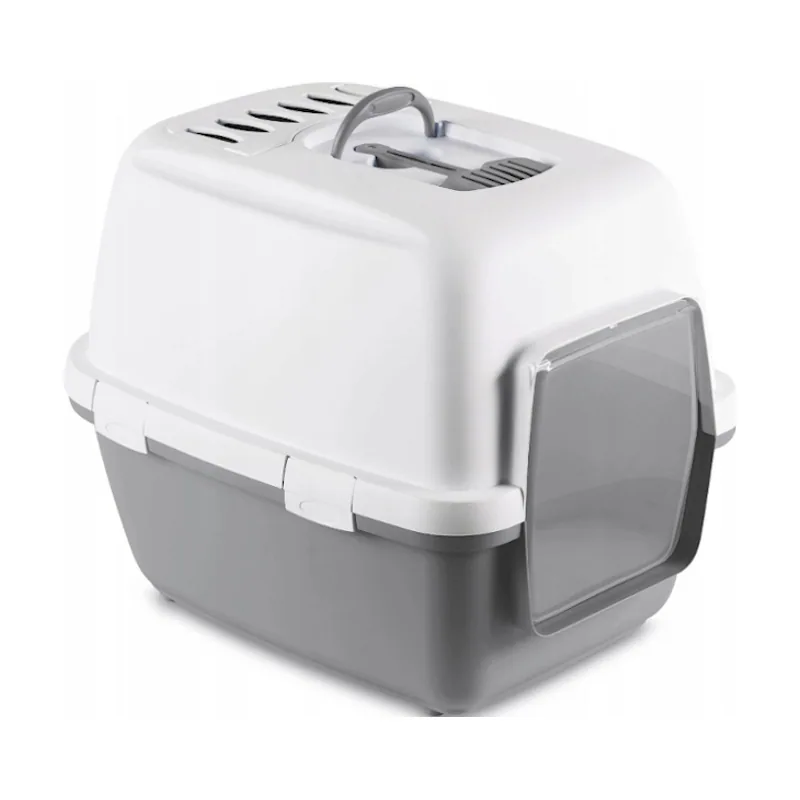 Stefanplast Cathy Comfort Arenero Cerrado Gris para gatos