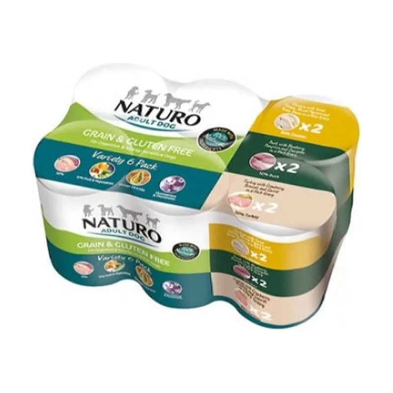 Naturo 6 tarrinas x 390 g Grain Free latas