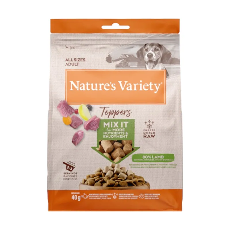 Nature's Variety 40 g Toppers Adult Cordero