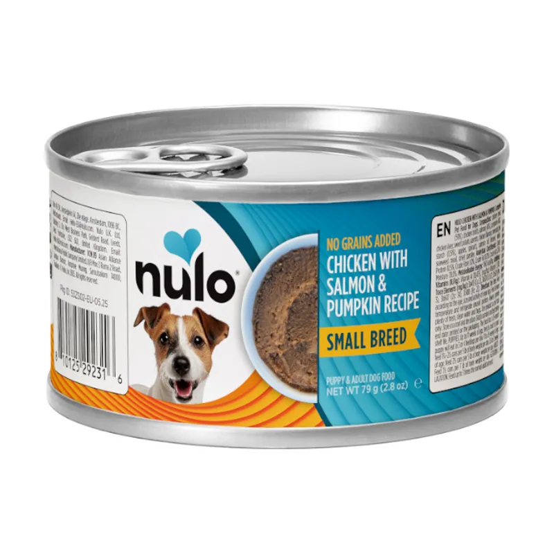 Nulo 79 g Pollo con Salmón y Calabaza Paté en Lata
