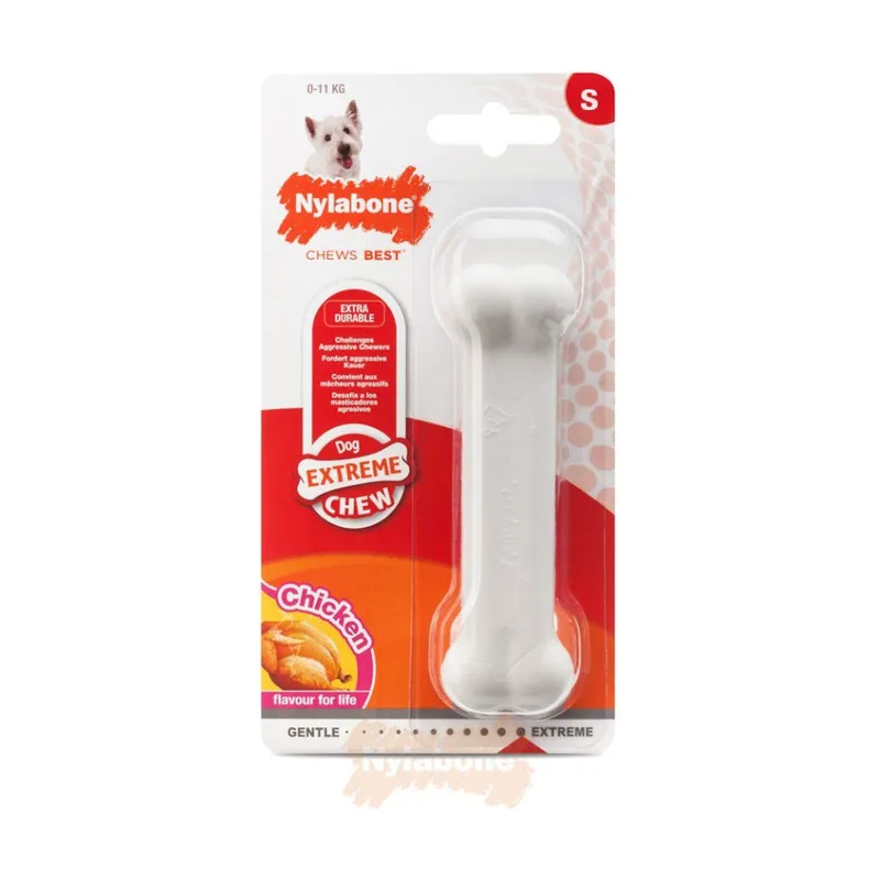 Nylabone Extreme Chew Pollo Hueso Mordedor para perros