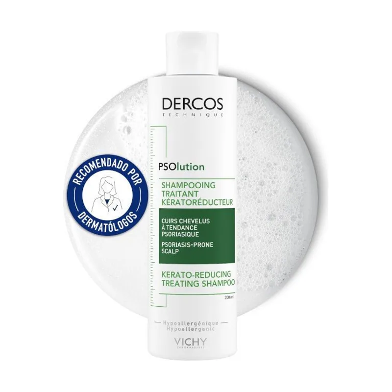 Dercos - Vichy VICHY Dercos PSOlution Champú de Tratamiento Keratorreductor 200ml