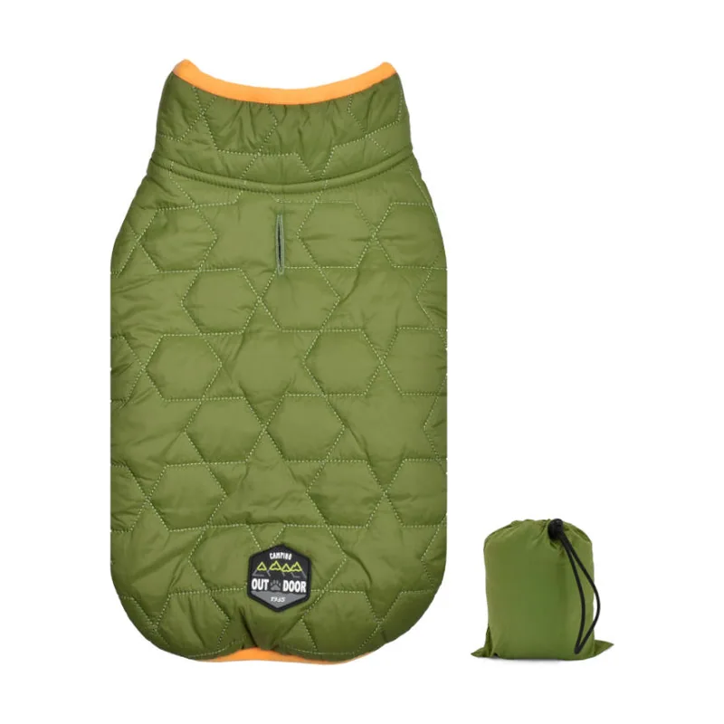 Outech Padded Star Abrigo Verde para perros