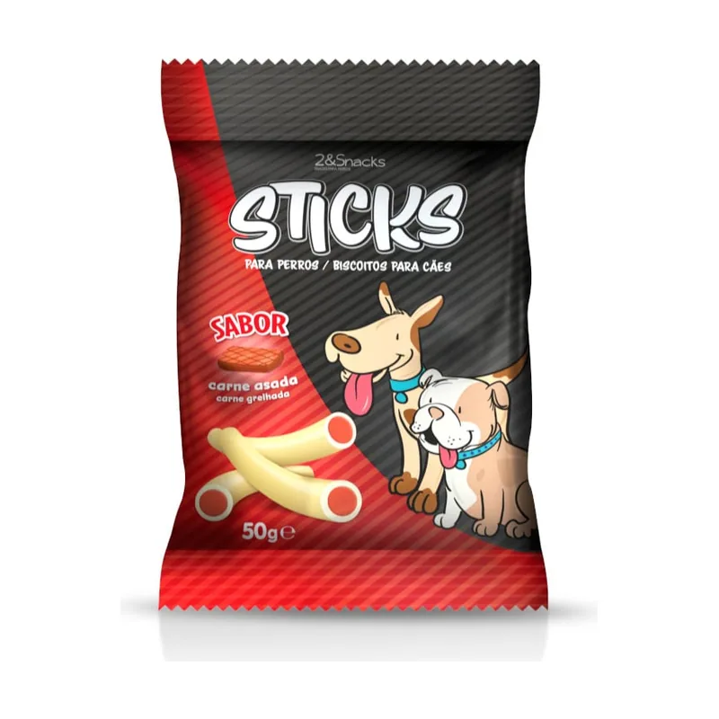 2&Snacks 50 g Sticks de Carne Asada