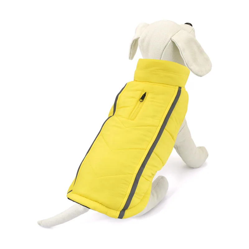 Outech Abrigo Reversible Gris y Amarillo para perros