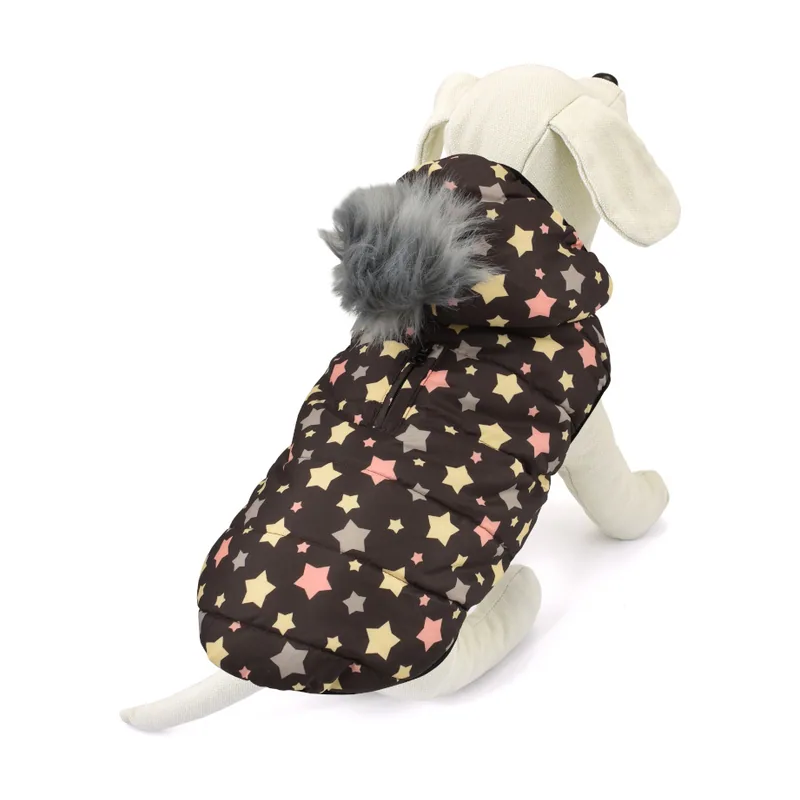 Outech Star Pompon Abrigo con Capucha para perros