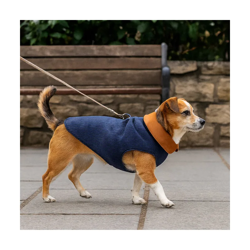 Outech Abrigo Estilo Aviador Rosa y Azul para perros