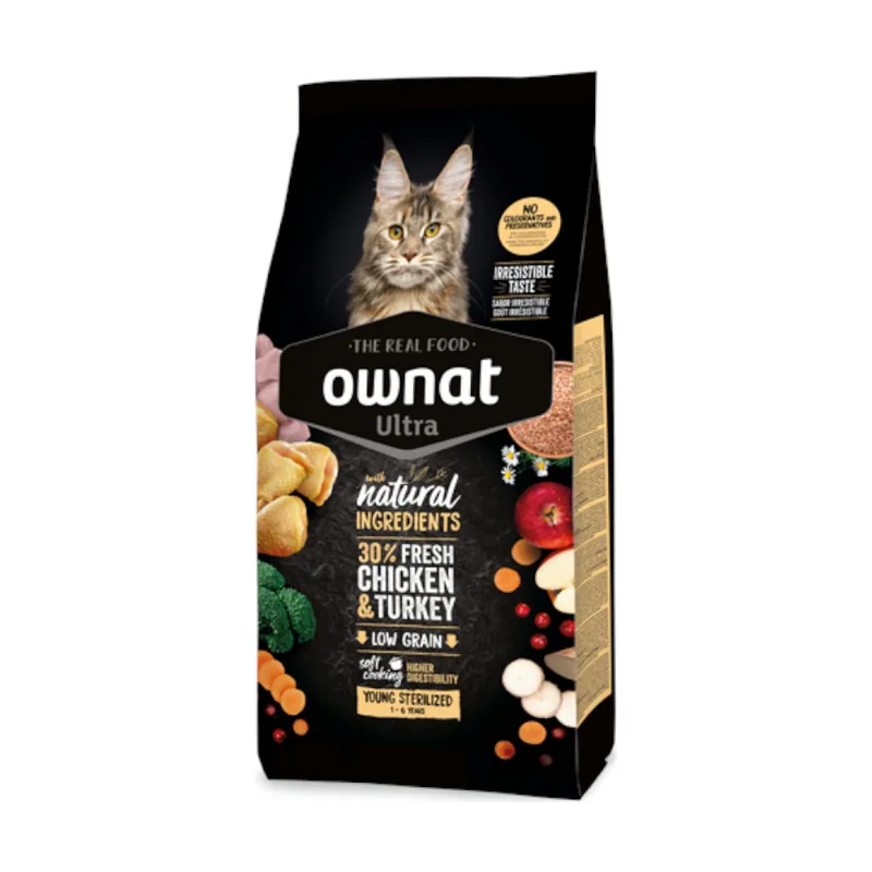 Ownat Ultra Young Esterilizado Pienso Pollo y Pavo