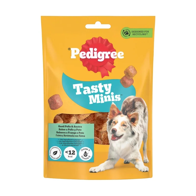 Pedigree 130 g Tasty Mini Snacks Sabor Pollo y Pato
