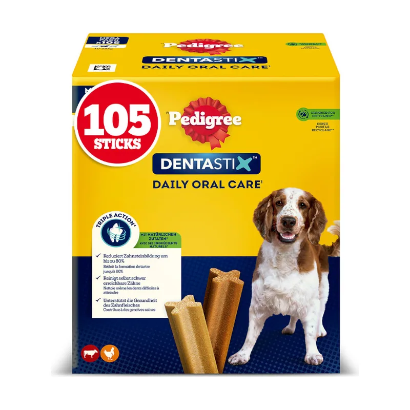 Pedigree 105 barritas Dentastix Snacks Dentales