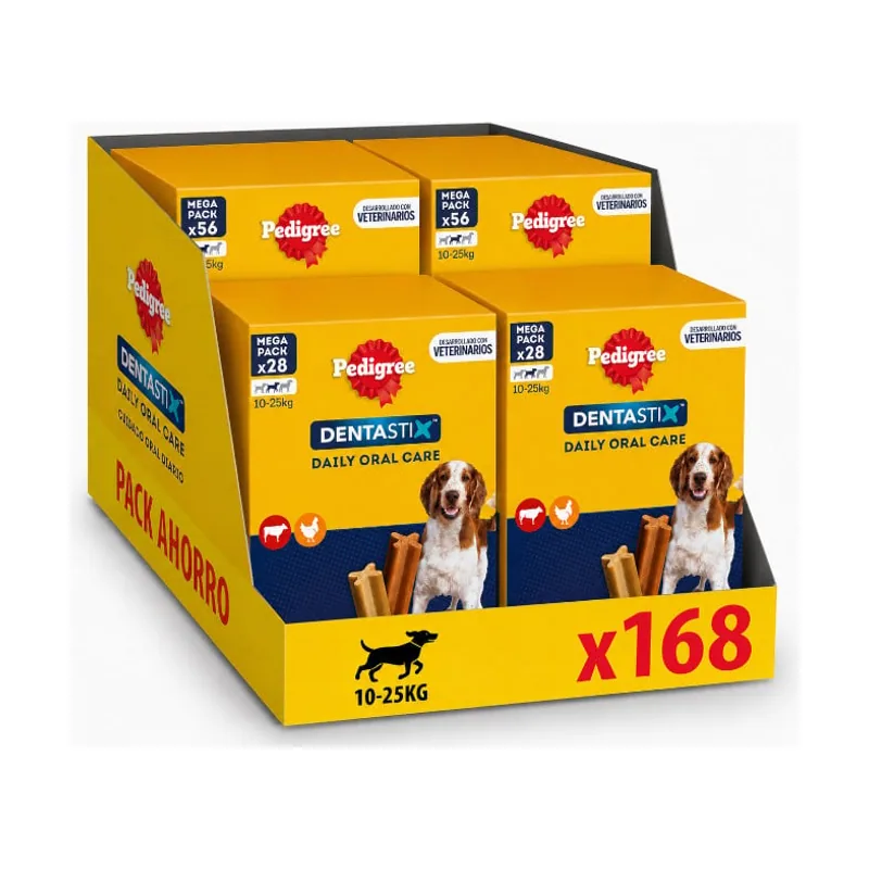 Pedigree 168 barritas Dentastix Snacks Dentales