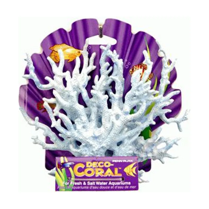 Penn-Plax Coral Azul y Blanco para Decoración acuarios