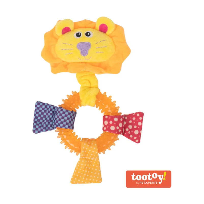 Tootoy! Chew Ring Hippo Multicolor Mordedor para cachorros