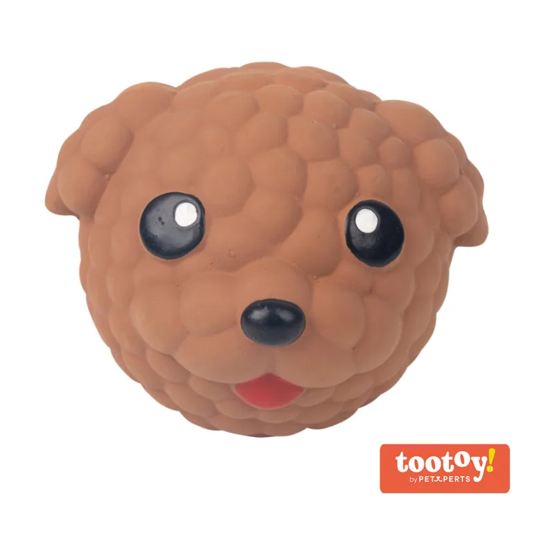 Tootoy! Chew Poodle mordedor de látex con sonido para perros