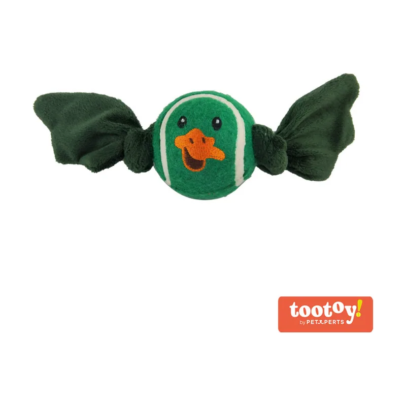 Tootoy! Chase Duck Ball pelota de tenis con sonido crujiente para perros