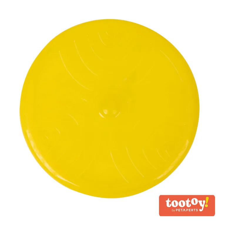 Tootoy! Flexible disc Yellow Frisbee Flexible Amarillo para perros