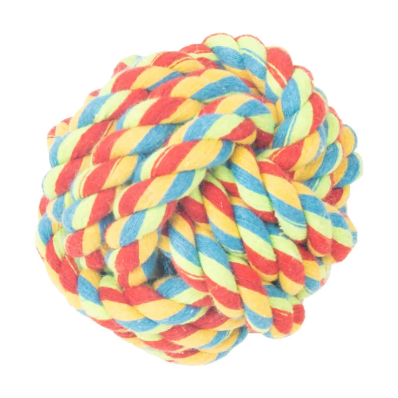 Tootoy! Pull Rope Ball Multicolor pelota de cuerda para perro