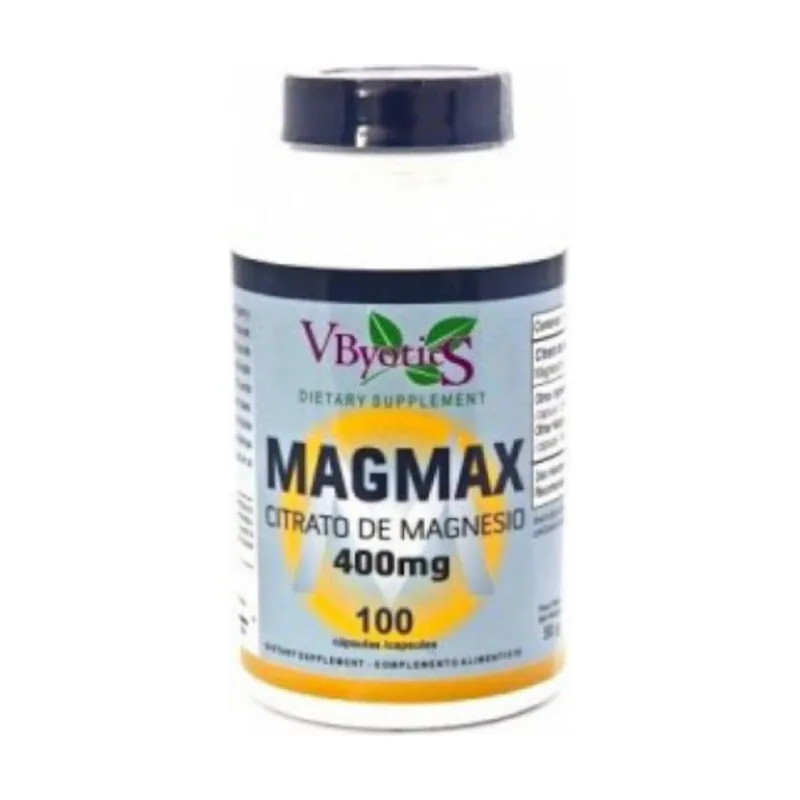 Vbyotics Magmax Magnesio Citrato 500 mg 100 Cápsulas