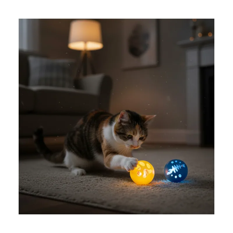 Tootoy! Pelotas Interactivas con Luces LED para gatos