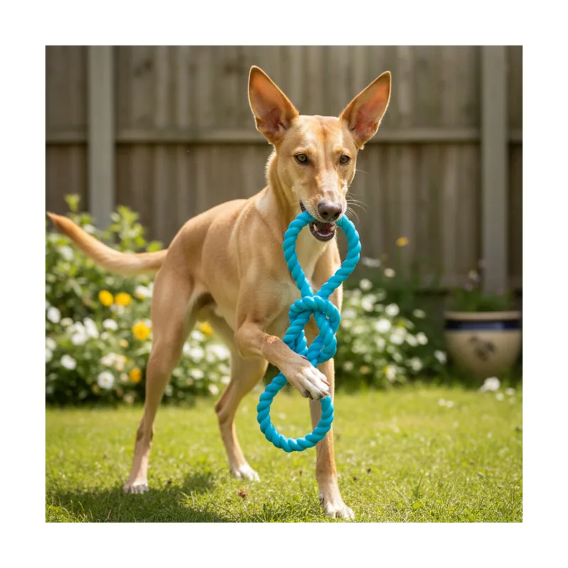 Tootoy! Mordedor Rubber Seaknot de Goma Azul para perros