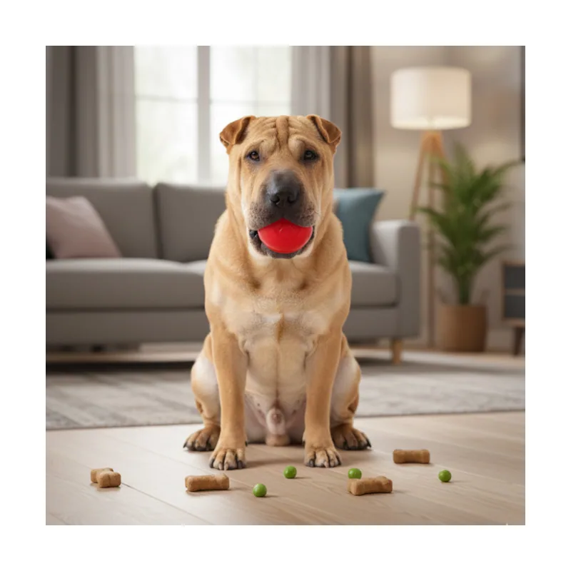 Pelota Toughie Rubber de Goma Roja para perros