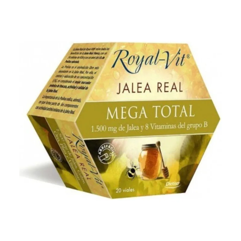 Dietisa Jalea Real Royal Vit Mega Total 1500 mg 20 Viales
