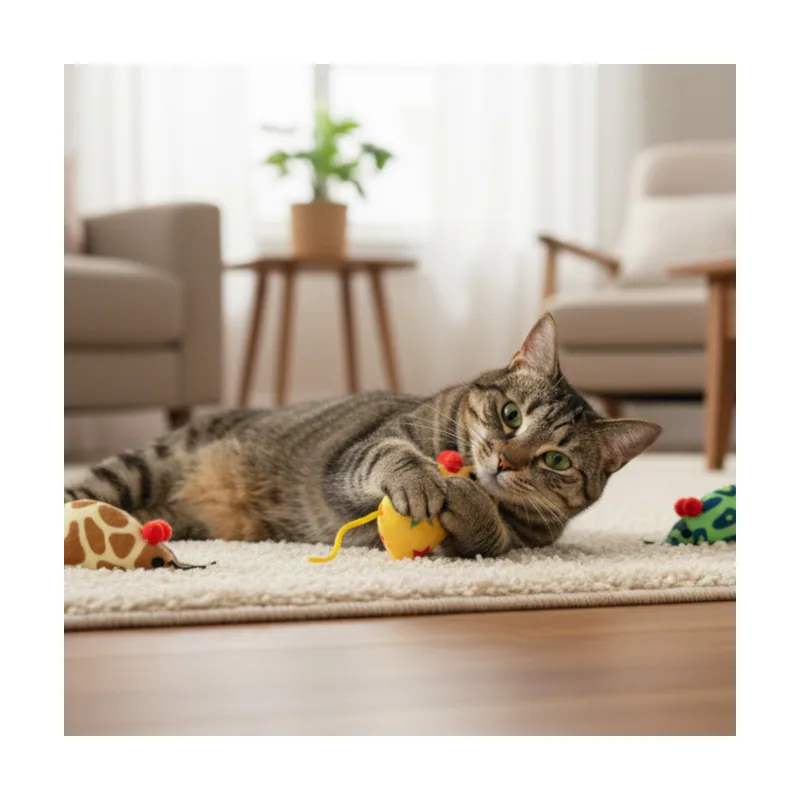 Tootoy! Pack de Ratones con Catnit Estampados para gatos
