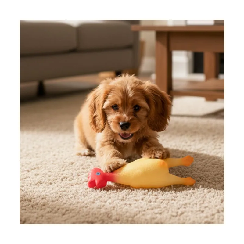 Tootoy! Juguete Pollo Mordedor con Sonido para perros