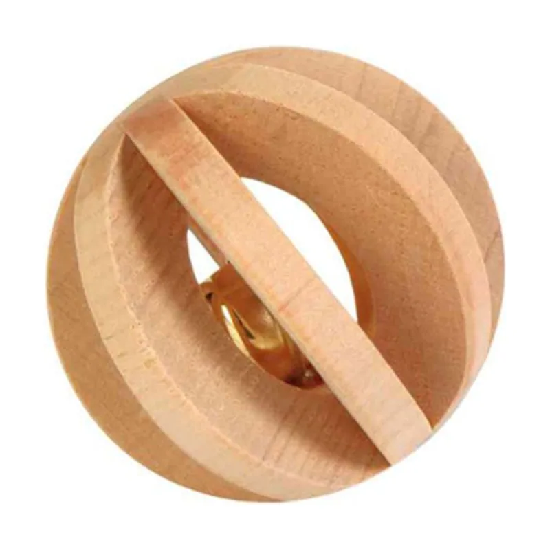 Trixie 6 cm Bola de Madera con Cascabel juguete para roedores