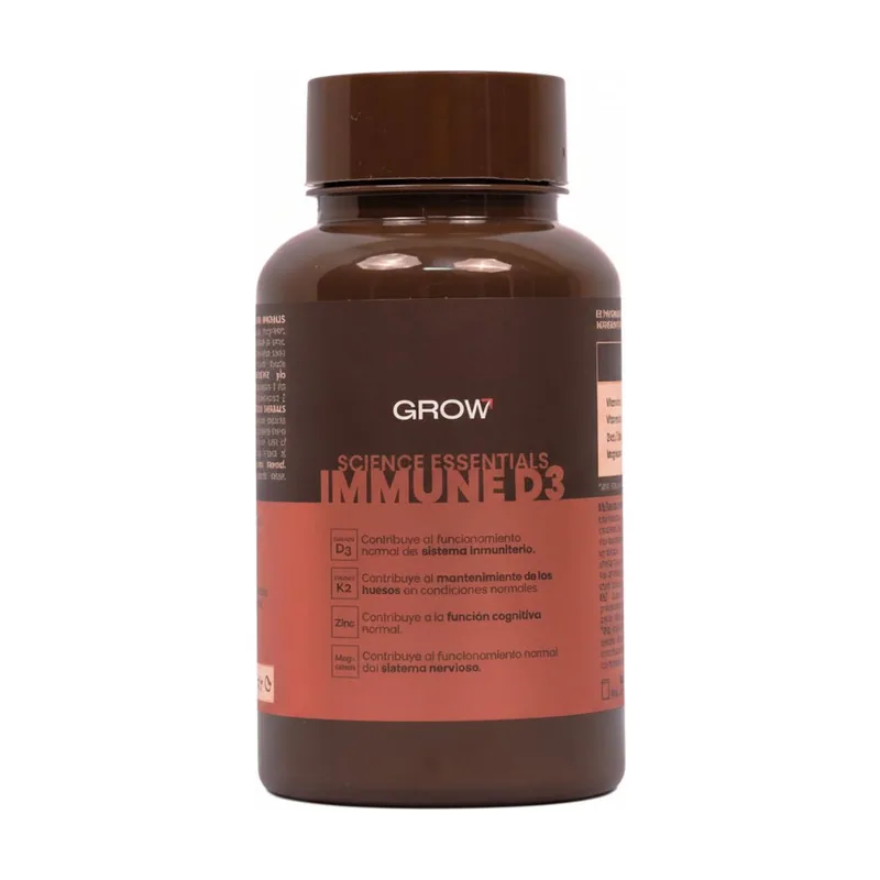 Grow Nutrition Immune D3 Suplemento Defensas 60 Cápsulas